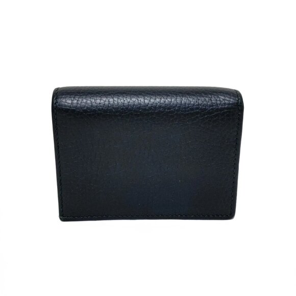 Authentic GUCCI GG Marmont Black Leather Bifold Wallet bran343-111425 - Picture 2 of 7
